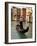 Evening Picture of a Gondolier on the Grand Canal, Venice, Veneto, Italy, Europe-Peter Richardson-Framed Photographic Print