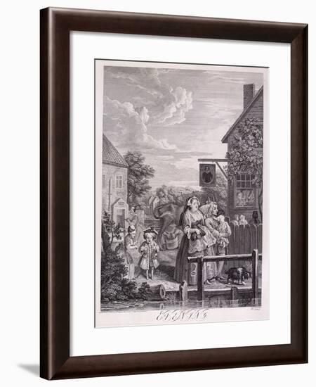 Evening, Plate III from Times of Day, 1738-Bernard Baron-Framed Giclee Print