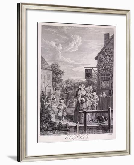 Evening, Plate III from Times of Day, 1738-Bernard Baron-Framed Giclee Print