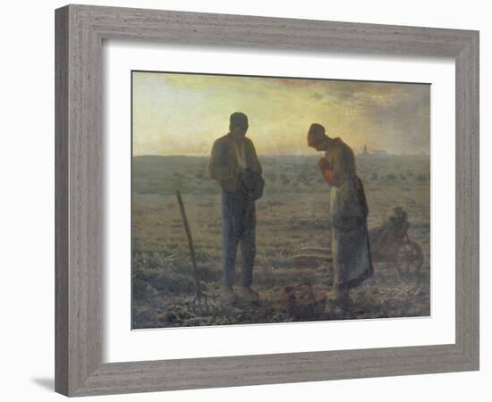 Evening Prayer (L'Angélus), 1857/59-Jean-François Millet-Framed Giclee Print