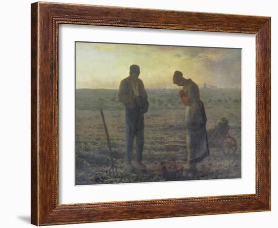 Evening Prayer (L'Angélus), 1857/59-Jean-François Millet-Framed Giclee Print