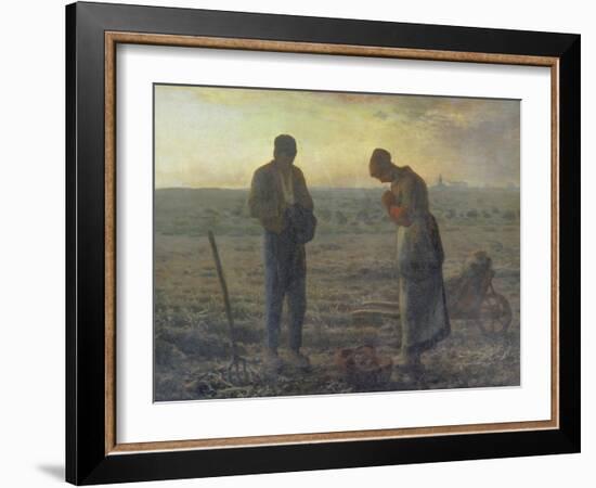 Evening Prayer (L'Angélus), 1857/59-Jean-François Millet-Framed Giclee Print