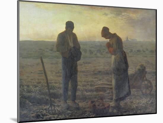 Evening Prayer (L'Angélus), 1857/59-Jean-François Millet-Mounted Giclee Print