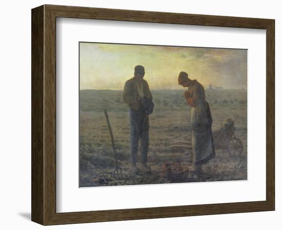 Evening Prayer (L'Angélus), 1857/59-Jean-François Millet-Framed Giclee Print