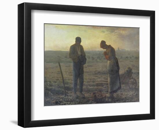 Evening Prayer (L'Angélus), 1857/59-Jean-François Millet-Framed Giclee Print