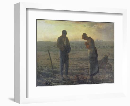 Evening Prayer (L'Angélus), 1857/59-Jean-François Millet-Framed Giclee Print