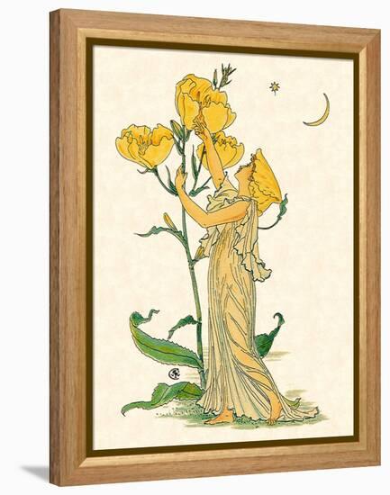 Evening Primrose Nymph, 1889-Walter Crane-Framed Premier Image Canvas