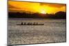 Evening Rowing in the Bay of Apia, Upolu, Samoa, South Pacific-Michael Runkel-Mounted Photographic Print
