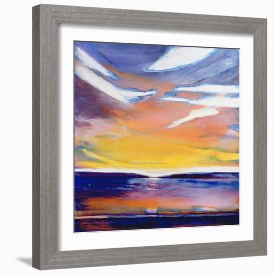 Evening Seascape-Lou Gibbs-Framed Giclee Print