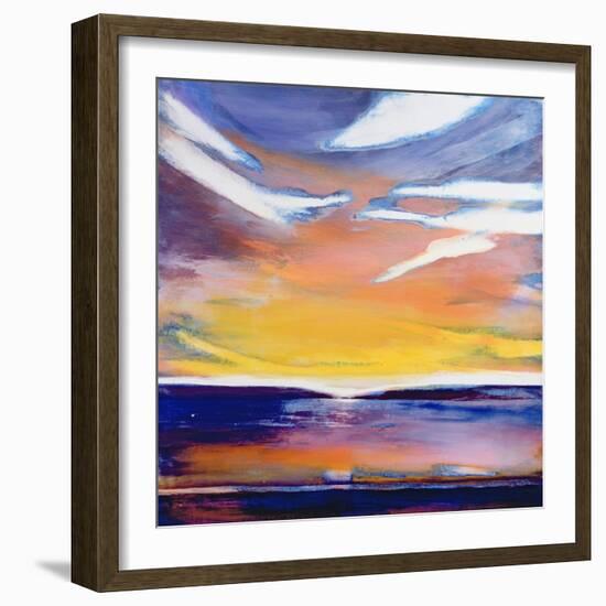 Evening Seascape-Lou Gibbs-Framed Giclee Print