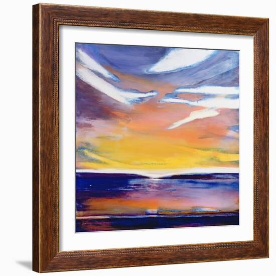 Evening Seascape-Lou Gibbs-Framed Giclee Print