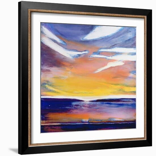 Evening Seascape-Lou Gibbs-Framed Giclee Print