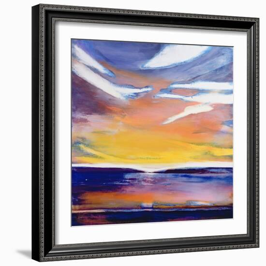 Evening Seascape-Lou Gibbs-Framed Giclee Print