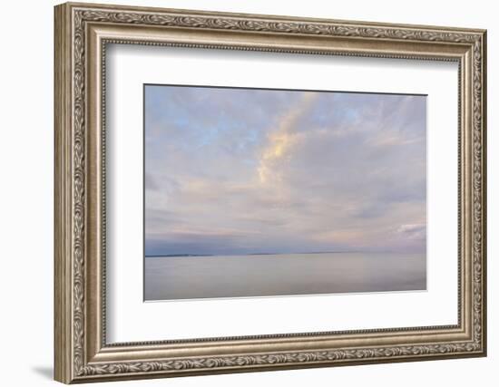 Evening sky over Lake Huron, Mackinaw City, Michigan-Alan Majchrowicz-Framed Photographic Print