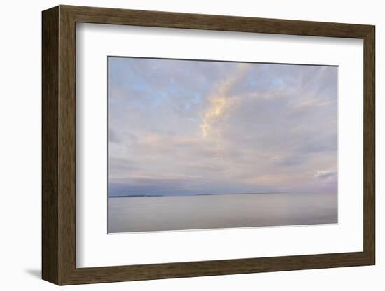 Evening sky over Lake Huron, Mackinaw City, Michigan-Alan Majchrowicz-Framed Photographic Print