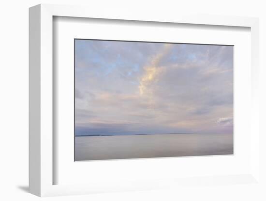 Evening sky over Lake Huron, Mackinaw City, Michigan-Alan Majchrowicz-Framed Photographic Print