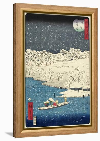 Evening Snow at Hashiba, November 1861-null-Framed Premier Image Canvas