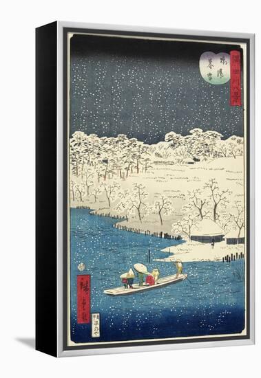 Evening Snow at Hashiba, November 1861-null-Framed Premier Image Canvas