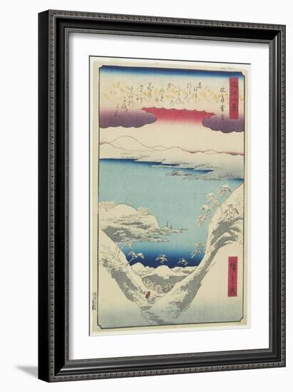 Evening Snow at Hira, December 1857-null-Framed Giclee Print