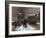 Evening Snow at the Institute of France-Edouard Cortes-Framed Premium Giclee Print