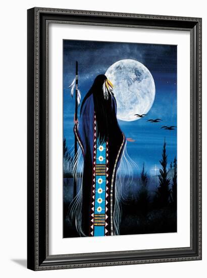 Evening Star Woman-Betty Albert-Framed Art Print