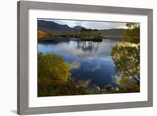 Evening Sunlight, Loch Assynt, National Nature Reserve, Sutherland, Highlands, Scotland, UK-Peter Richardson-Framed Photographic Print