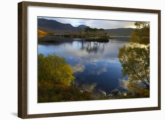 Evening Sunlight, Loch Assynt, National Nature Reserve, Sutherland, Highlands, Scotland, UK-Peter Richardson-Framed Photographic Print