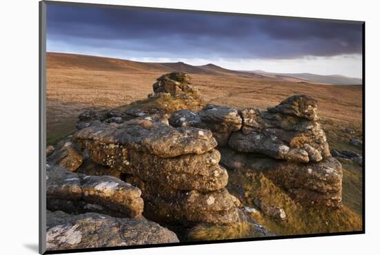 Evening Sunlight on Arms Tor-Adam Burton-Mounted Photographic Print