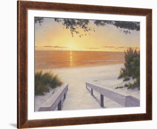 Evening Sunset-Diane Romanello-Framed Art Print