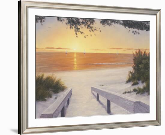 Evening Sunset-Diane Romanello-Framed Art Print