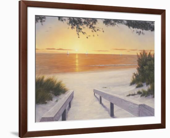 Evening Sunset-Diane Romanello-Framed Art Print