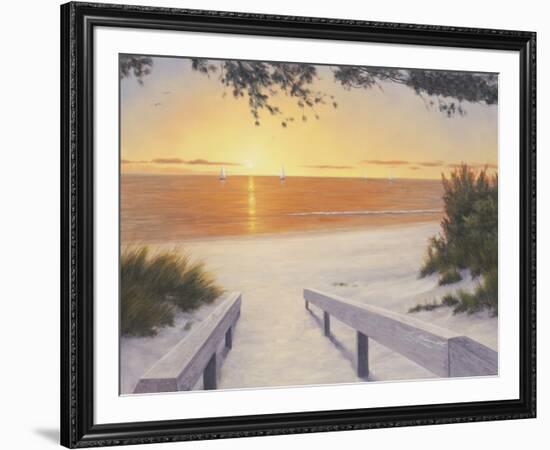 Evening Sunset-Diane Romanello-Framed Art Print