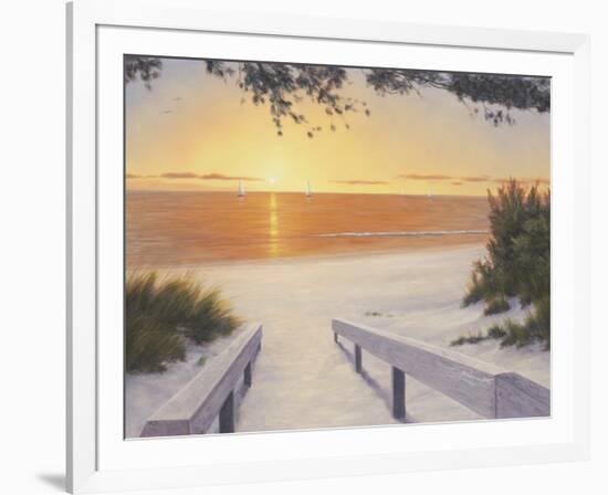 Evening Sunset-Diane Romanello-Framed Art Print