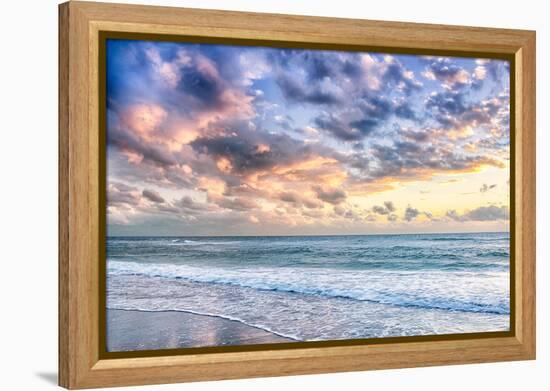 Evening Tide-Mary Lou Johnson-Framed Stretched Canvas