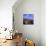 Evening View Across Rooftops and Church Tower to Mountains, Lumio, Near Calvi, Corsica, France-Ruth Tomlinson-Photographic Print displayed on a wall