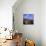 Evening View Across Rooftops and Church Tower to Mountains, Lumio, Near Calvi, Corsica, France-Ruth Tomlinson-Mounted Photographic Print displayed on a wall