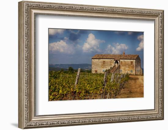 Evening View of Civilta Di Bagnoregio and the Long Bridge-Terry Eggers-Framed Photographic Print