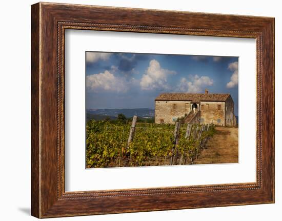 Evening View of Civilta Di Bagnoregio and the Long Bridge-Terry Eggers-Framed Photographic Print