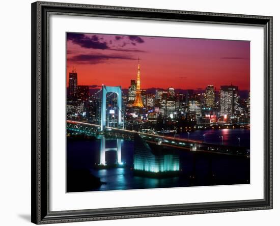 Evening View of Rainbow Bridge-null-Framed Photographic Print