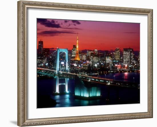 Evening View of Rainbow Bridge-null-Framed Photographic Print