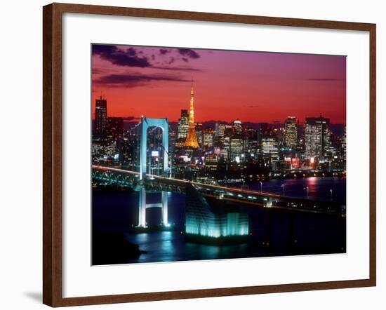 Evening View of Rainbow Bridge-null-Framed Photographic Print