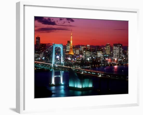 Evening View of Rainbow Bridge-null-Framed Photographic Print