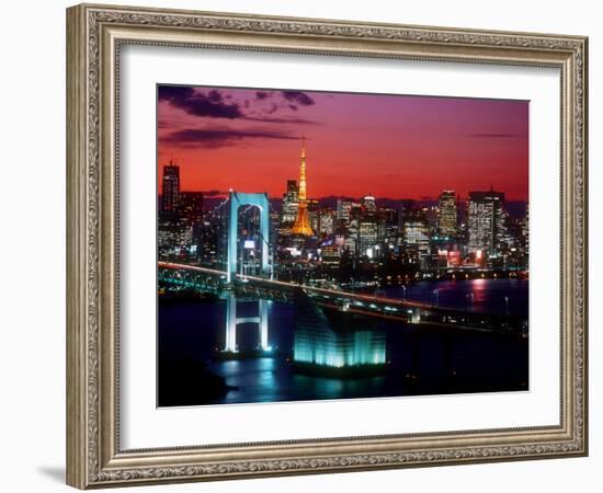 Evening View of Rainbow Bridge-null-Framed Photographic Print