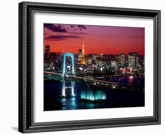 Evening View of Rainbow Bridge-null-Framed Photographic Print