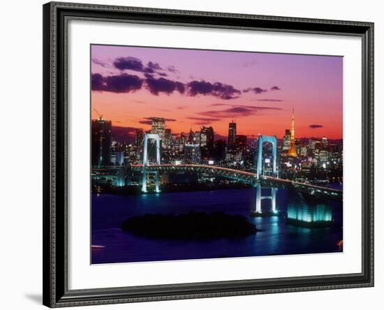 Evening View of Rainbow Bridge-null-Framed Photographic Print