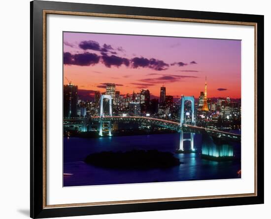 Evening View of Rainbow Bridge-null-Framed Photographic Print