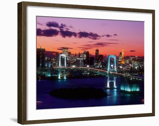 Evening View of Rainbow Bridge-null-Framed Photographic Print