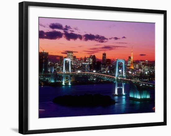 Evening View of Rainbow Bridge-null-Framed Photographic Print