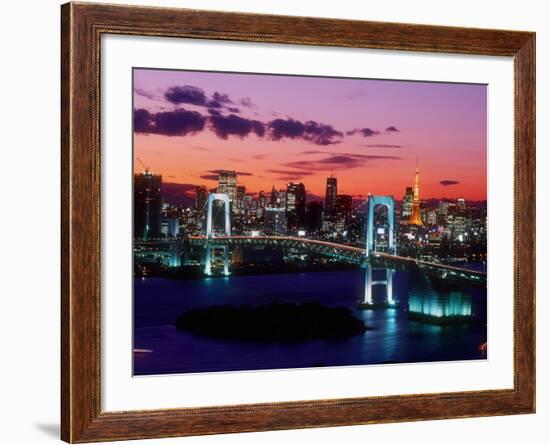 Evening View of Rainbow Bridge-null-Framed Photographic Print