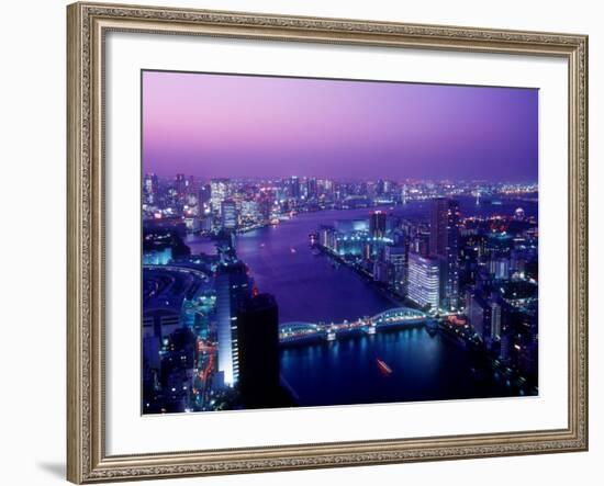 Evening View of River Sumida-null-Framed Photographic Print